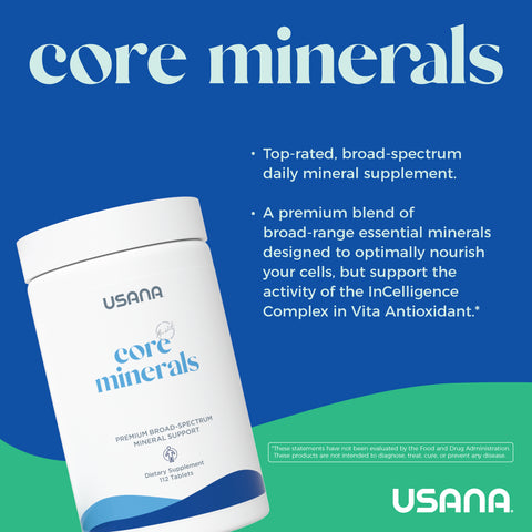 Core Cellsentials USANA CellSentials® Pack - Multivitamin Core Minerals™ & Vita ...